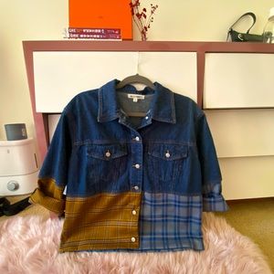 wild honey denim jacket size small